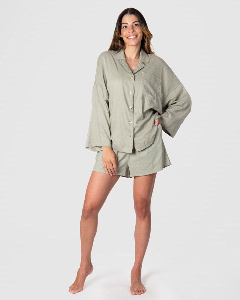 Hotmilk Lounge Short Sage Short