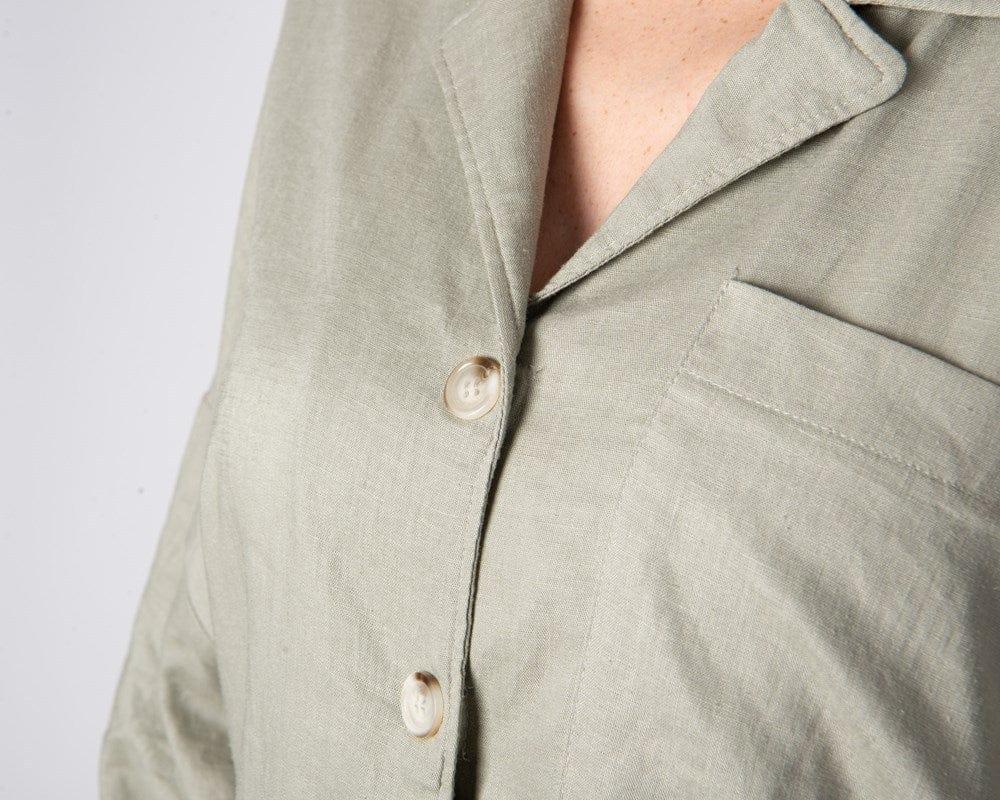 Hotmilk Lounge Top Sage Top