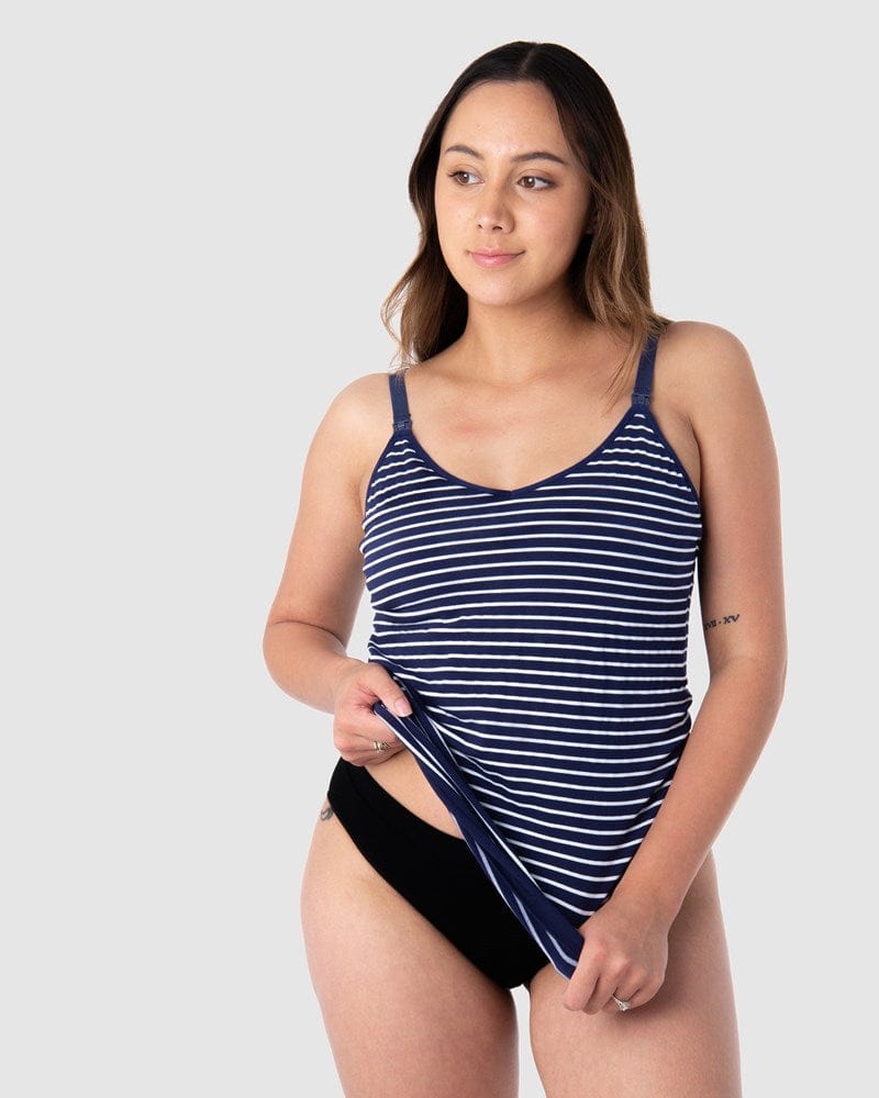 hotmilk My Necessity Nursing Camisole - Navy Stripe