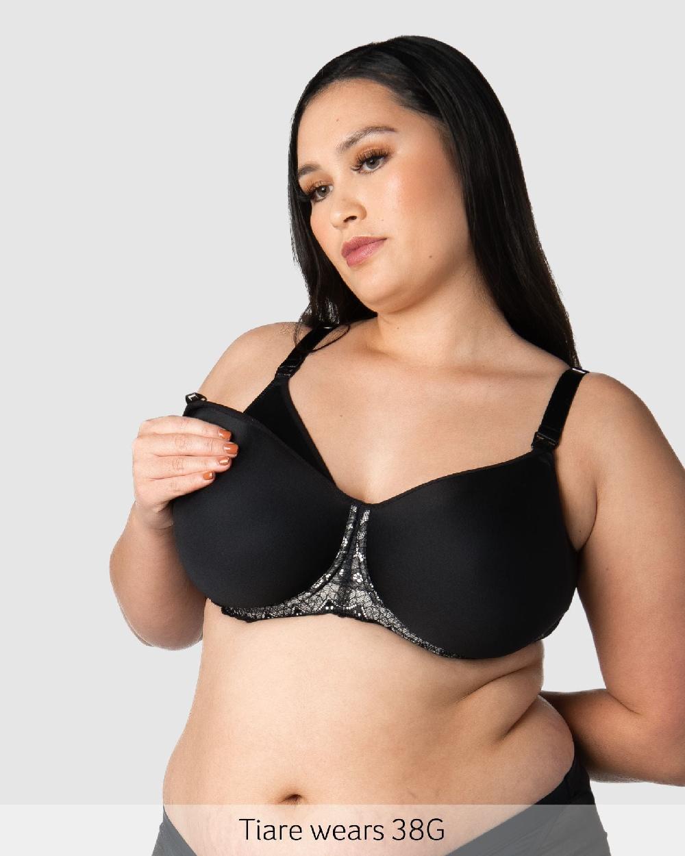 Hotmilk Obsession T-Shirt Nursing Bra - Black Black