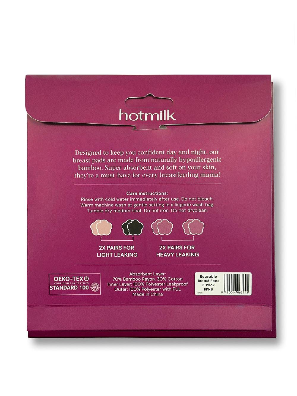 Hotmilk Reusable Nursing Pads - 8 Pads Nursing Pads