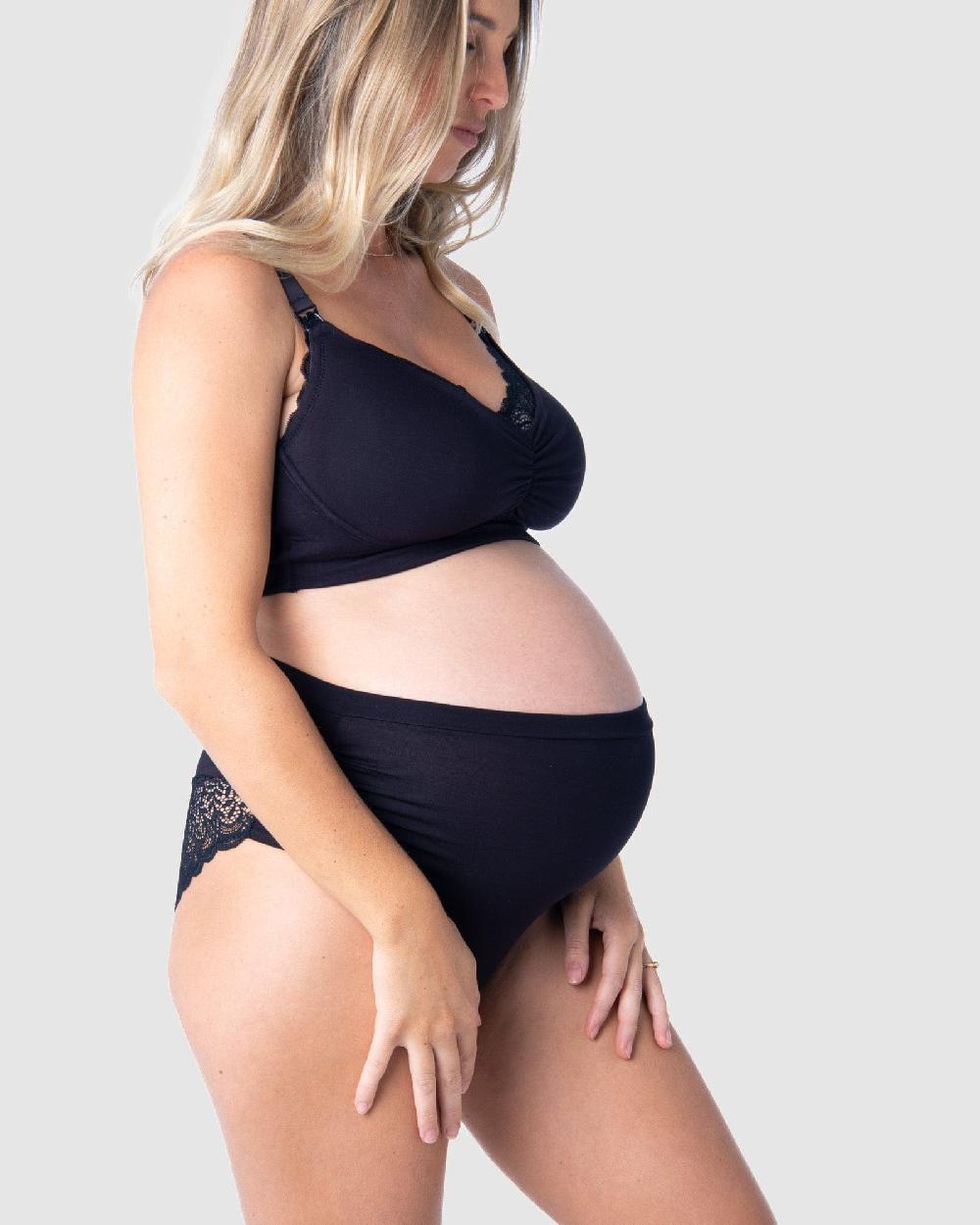 Hotmilk Serenity Bamboo Black Maternity Full Brief