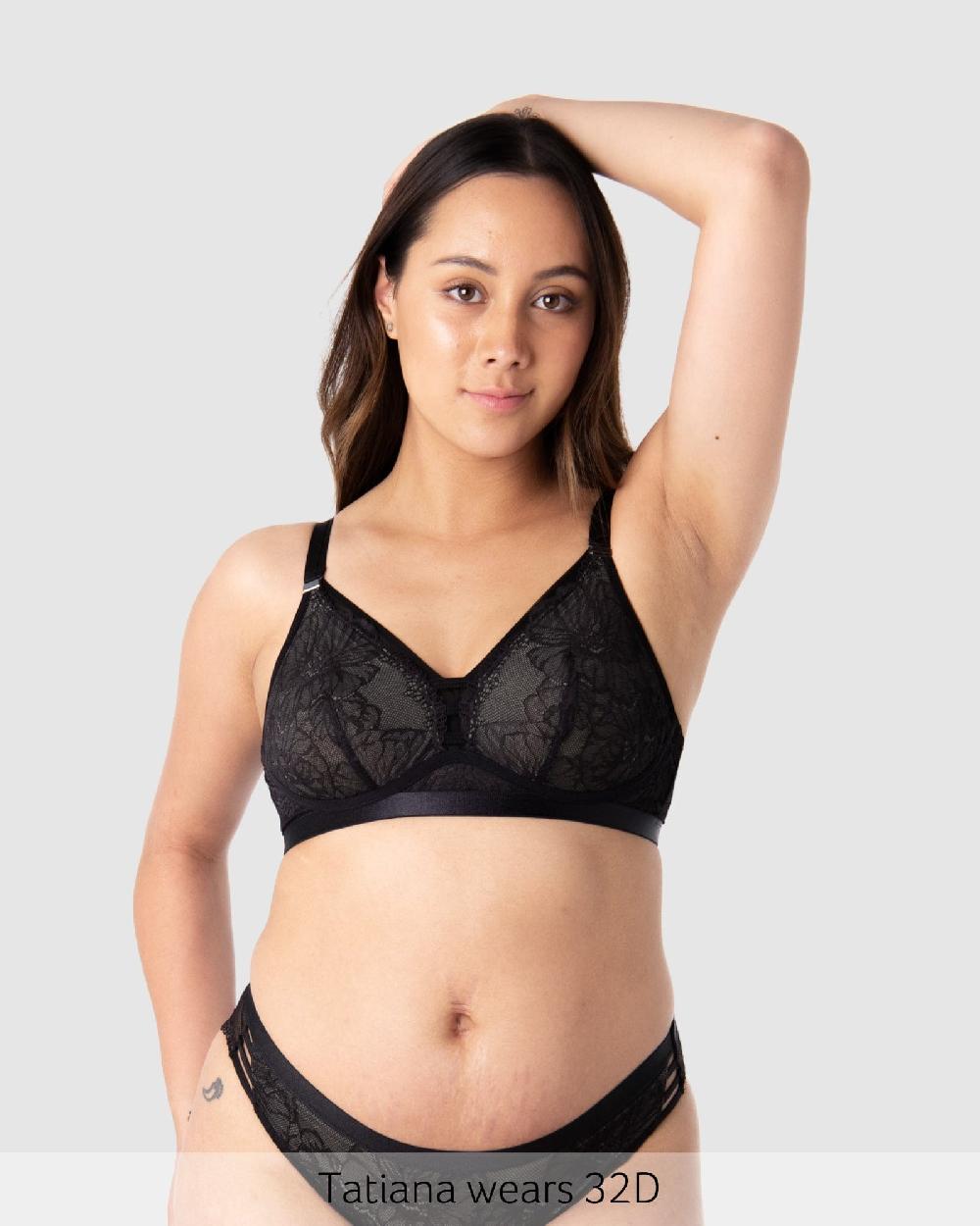 hotmilk True Luxe Multifit Nursing Bra - Black Black