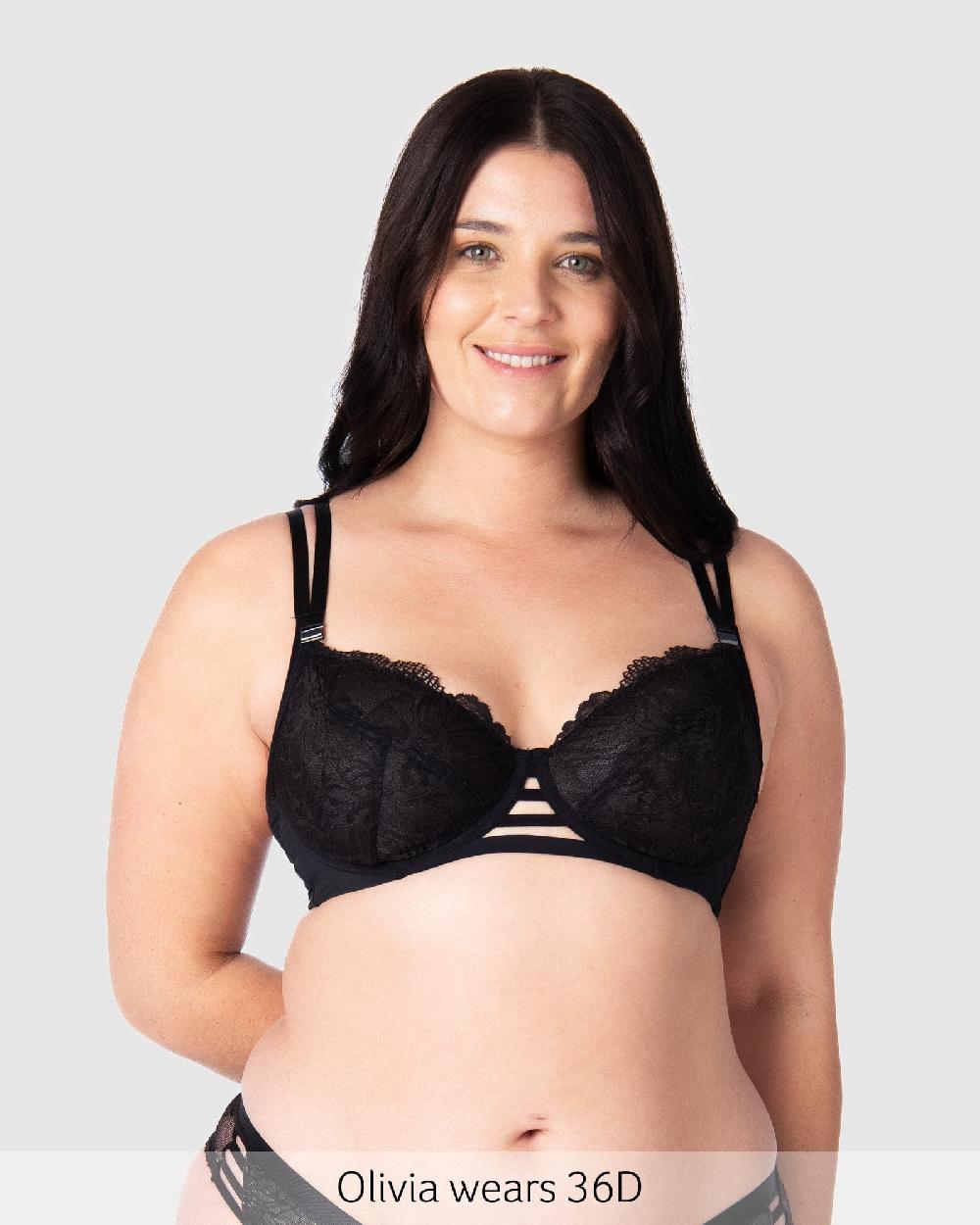 Hotmilk True Luxe Plunge Nursing Bra - Black Black
