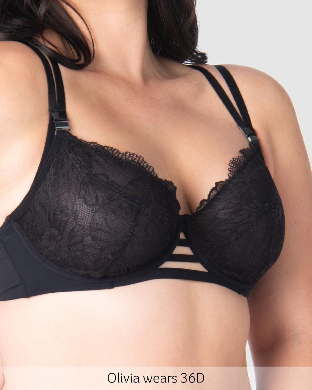 Hotmilk True Luxe Plunge Nursing Bra - Black Black