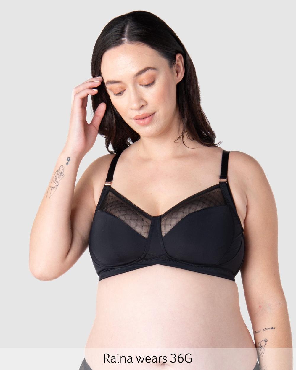 Hotmilk Lunar Eclipse Full Cup Nursing Bra - Black Black