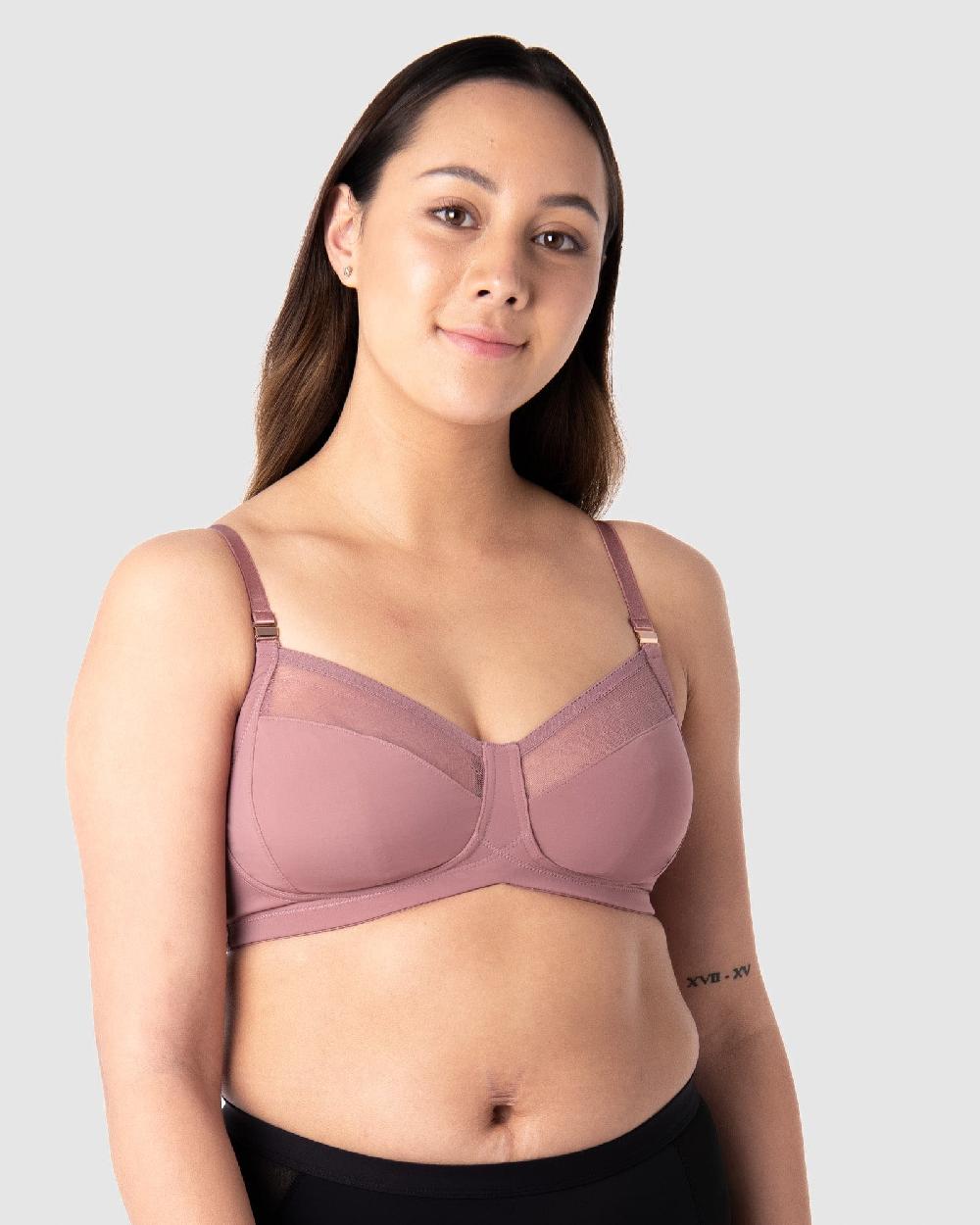 hotmilk Lunar Eclipse Nursing Bra - Antique Rose Antique Rose