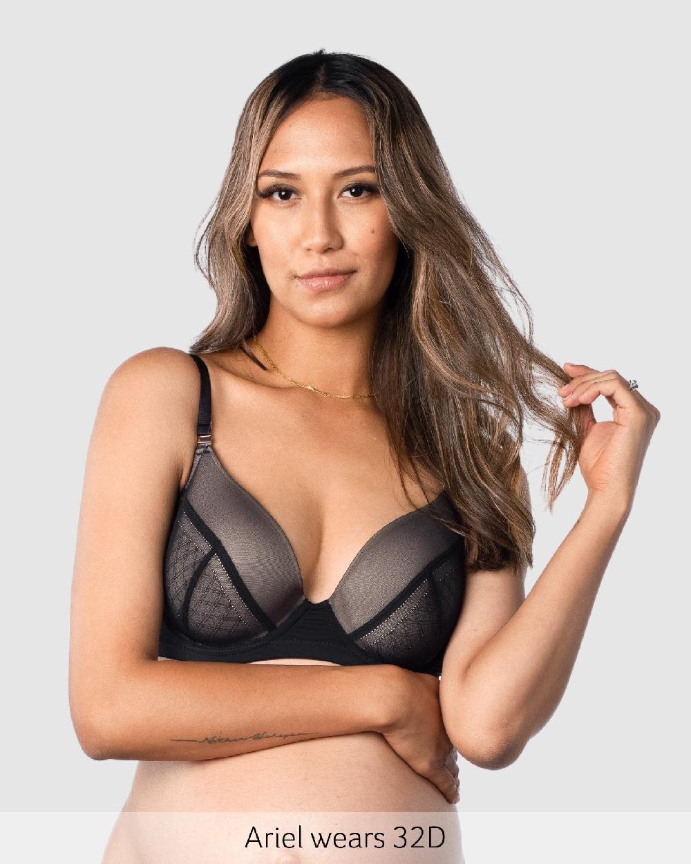 Hotmilk Lunar Eclipse T-Shirt Nursing Bra - Black Black