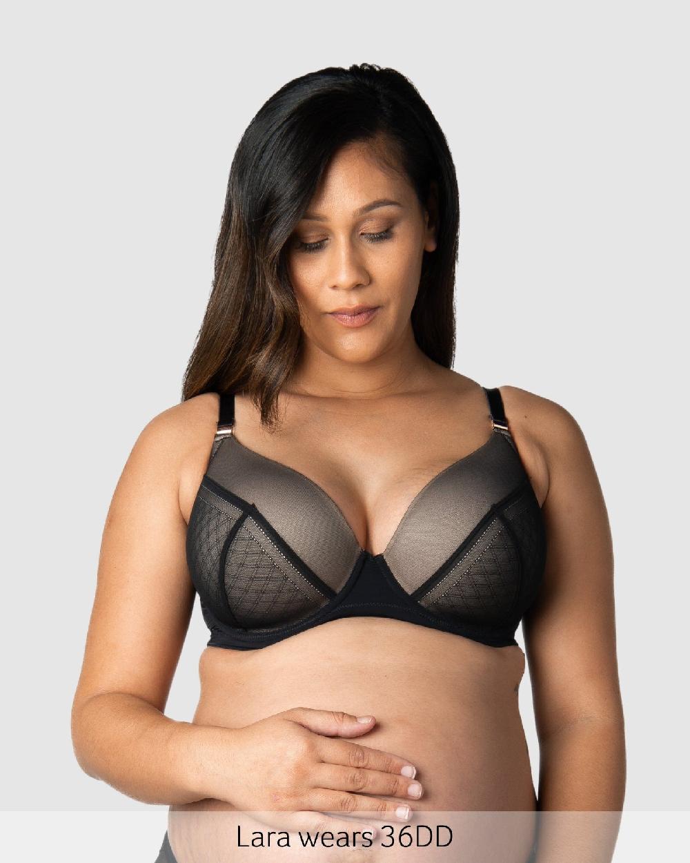 Hotmilk Lunar Eclipse T-Shirt Nursing Bra - Black Black