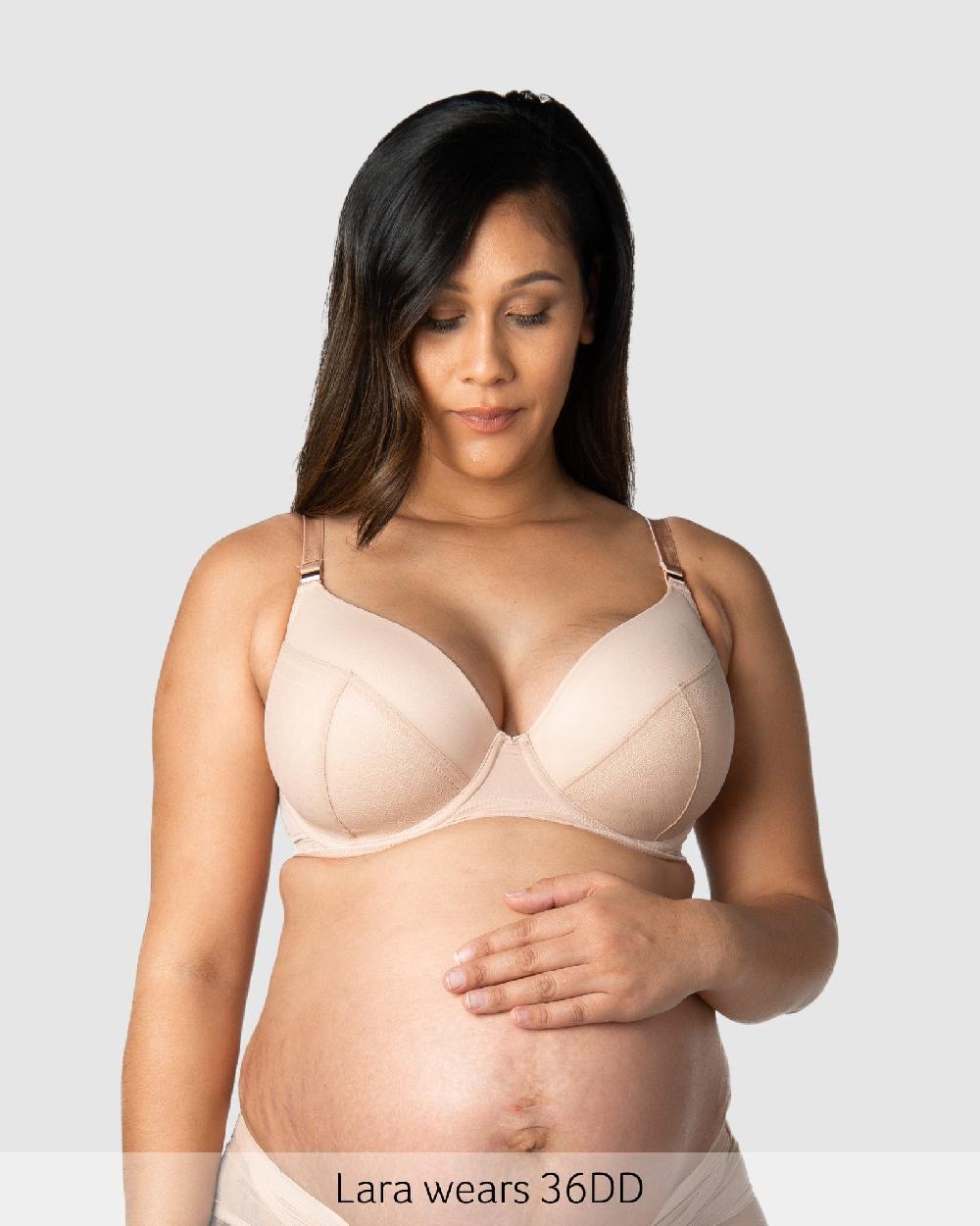 Hotmilk Lunar Eclipse T-Shirt Nursing Bra - Cashmere Cashmere