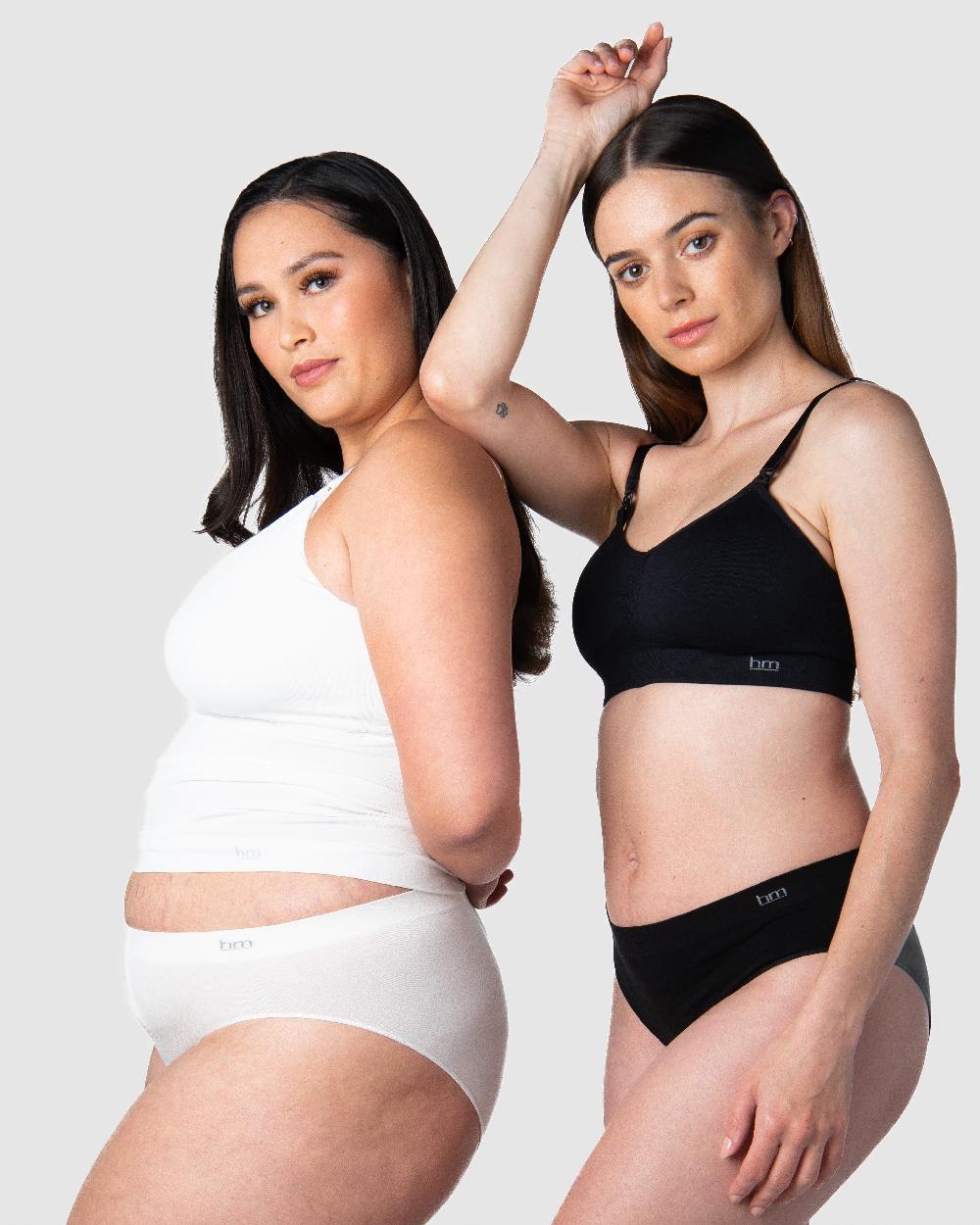 Hotmilk My Necessity Seamless Bikini Brief - Black & Ivory 2PK 2 Pk Briefs