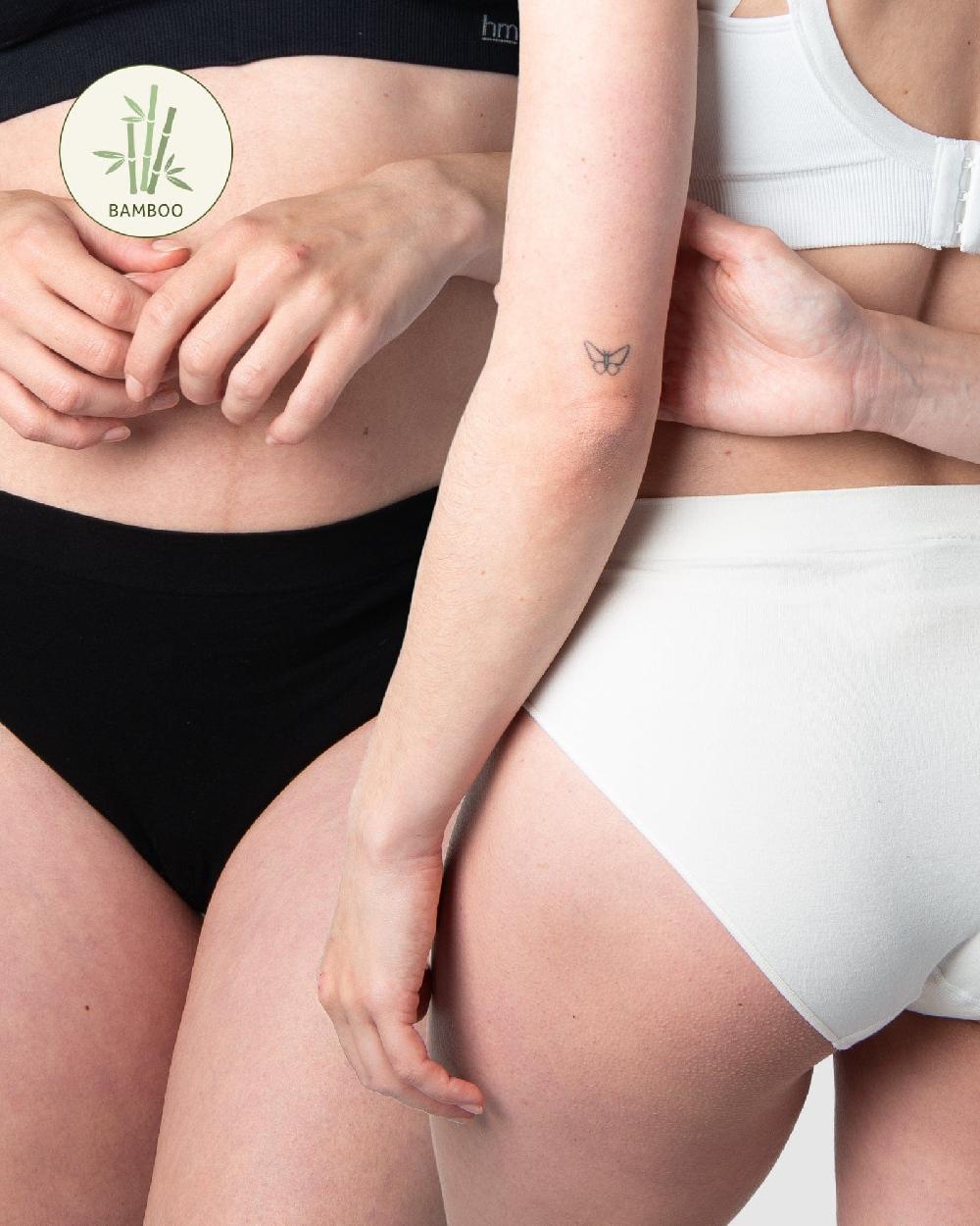 hotmilk My Necessity Seamless Bikini Brief - Black & Ivory 2PK 2 pk briefs