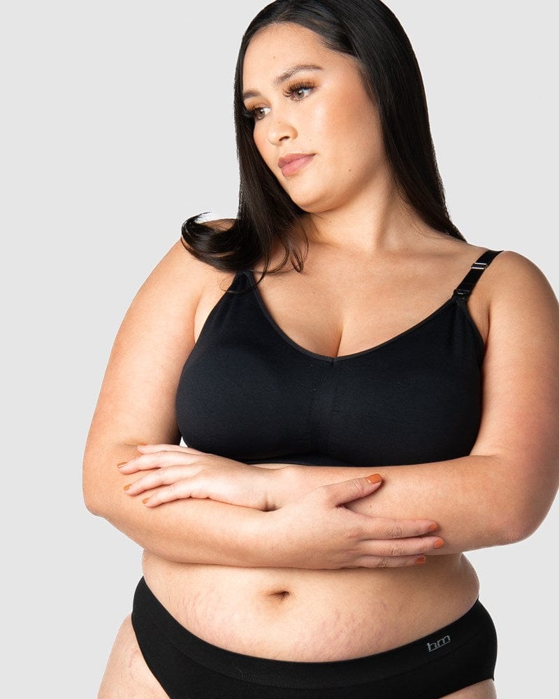 hotmilk My Necessity Wirefree Nursing Bra - Black Busty