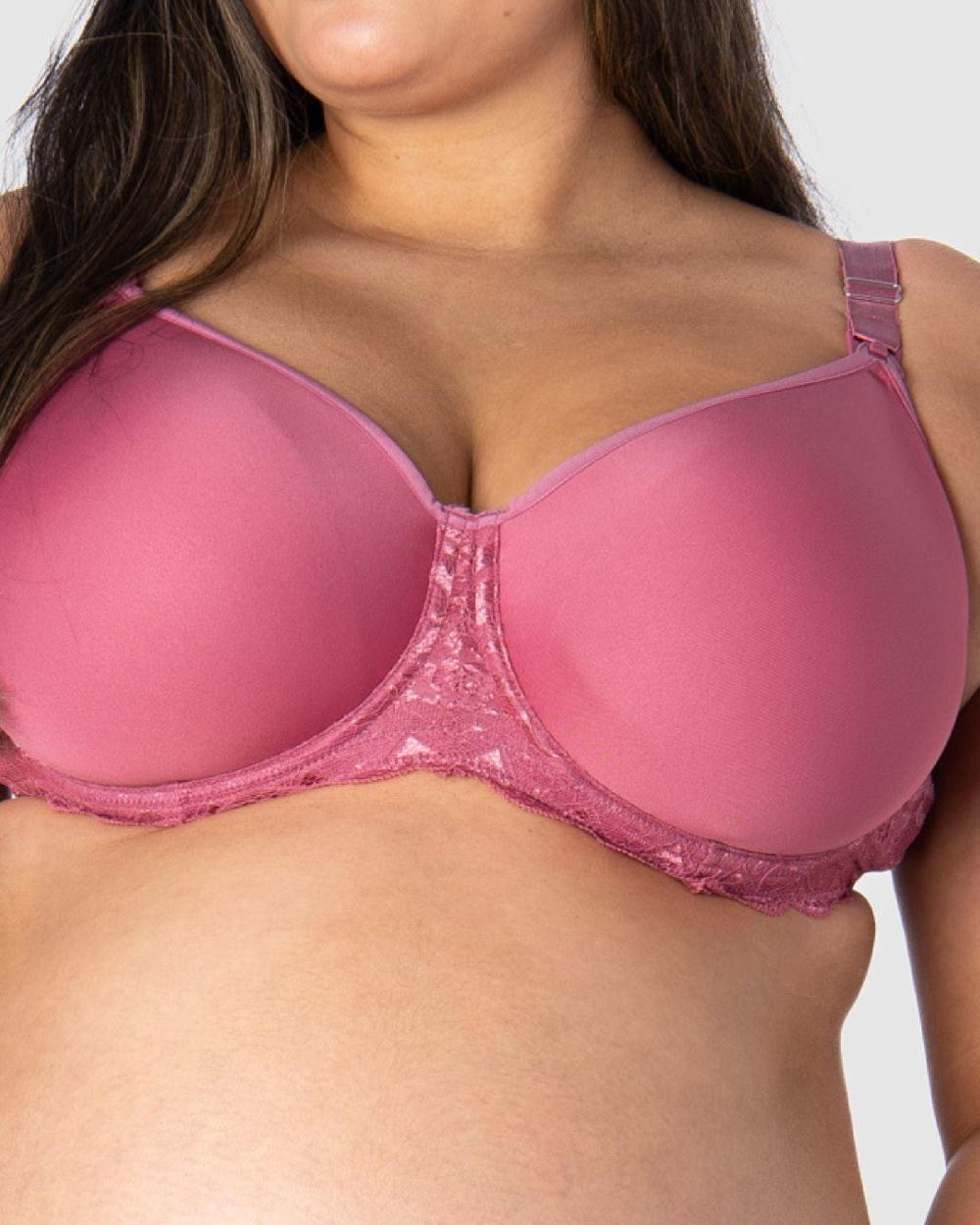 Hotmilk Obsession Rose Contour Nursing Bra - Flexi Underwire Rose