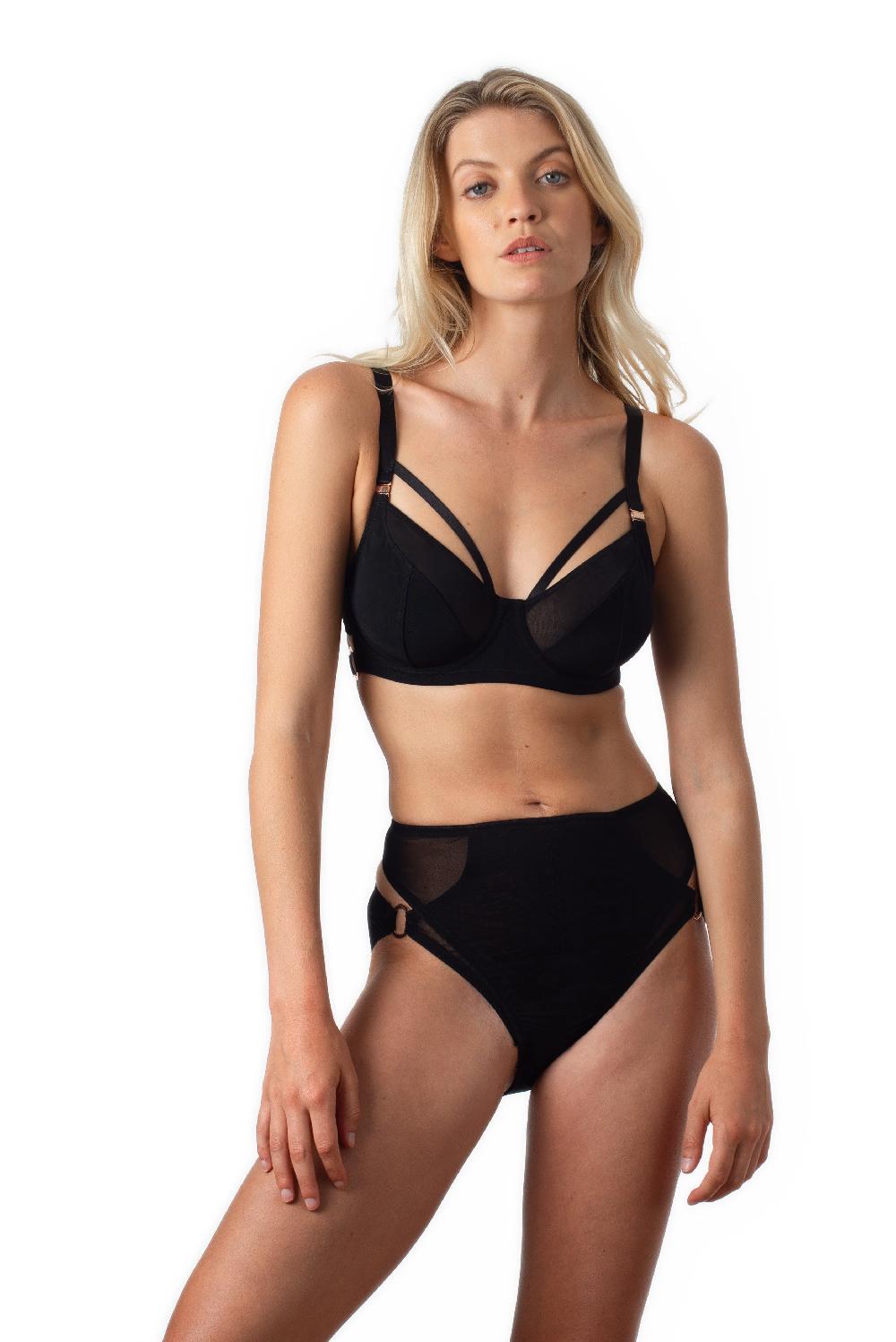 Hotmilk Provocateur Non Padded Black Nursing Bra - Flexi Underwire