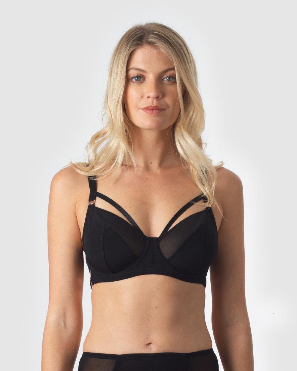 hotmilk Provocateur Non Padded Black Nursing Bra - Flexi Underwire