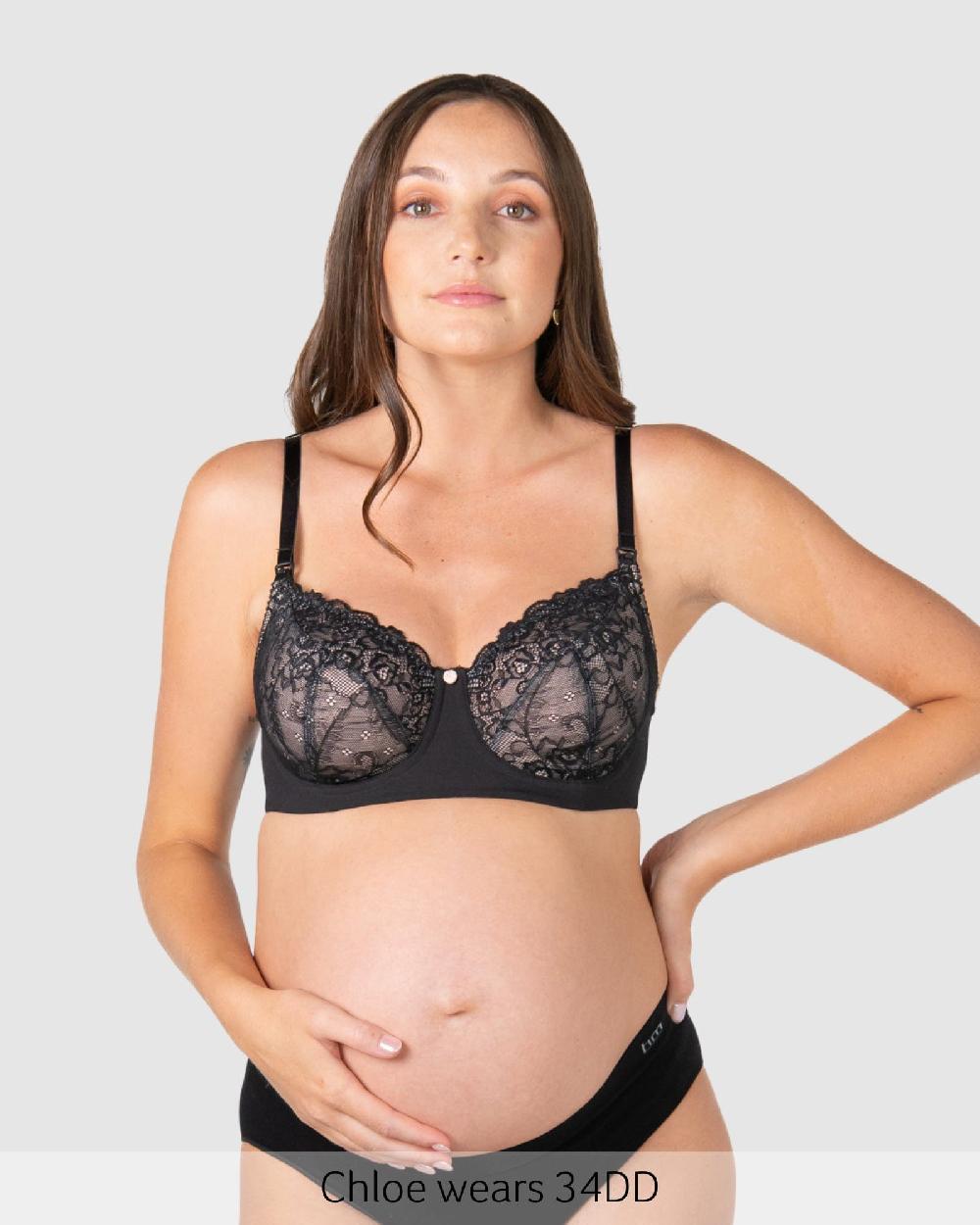 Hotmilk Temptation Full Cup Nursing Bra - Black Black