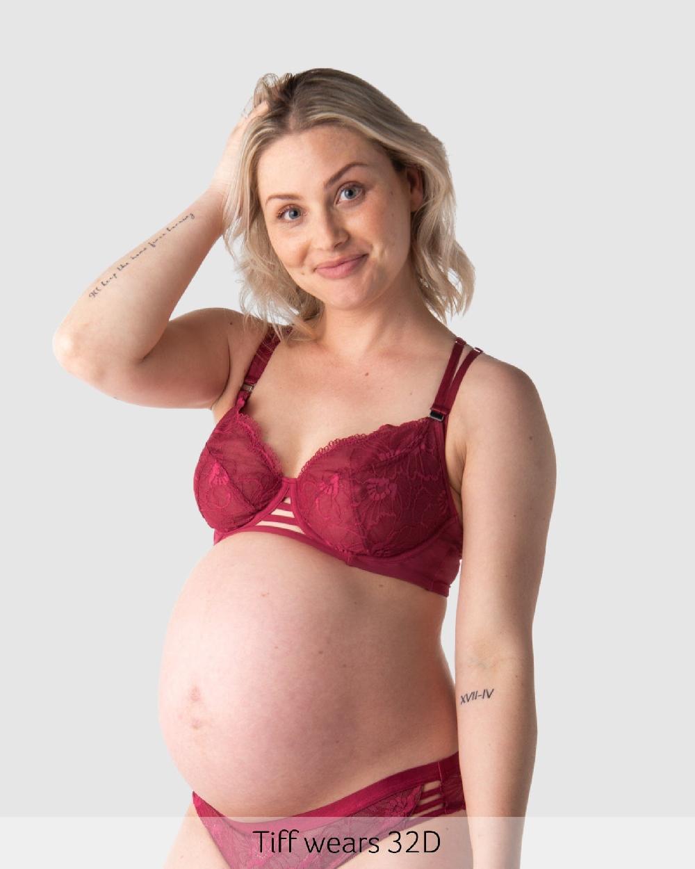 hotmilk True Luxe Plunge Nursing Bra - Persian Rose Persian Rose