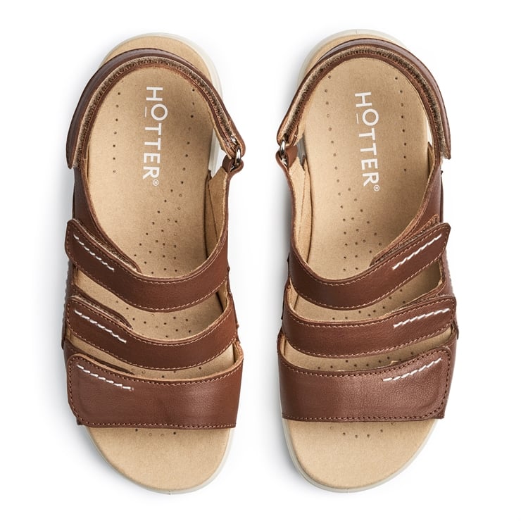Hotter Abigail Sandals Rich Tan