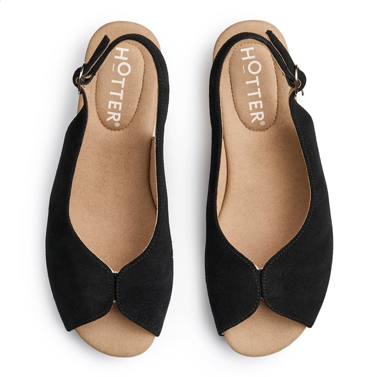 Hotter Atlantic Sandals Black