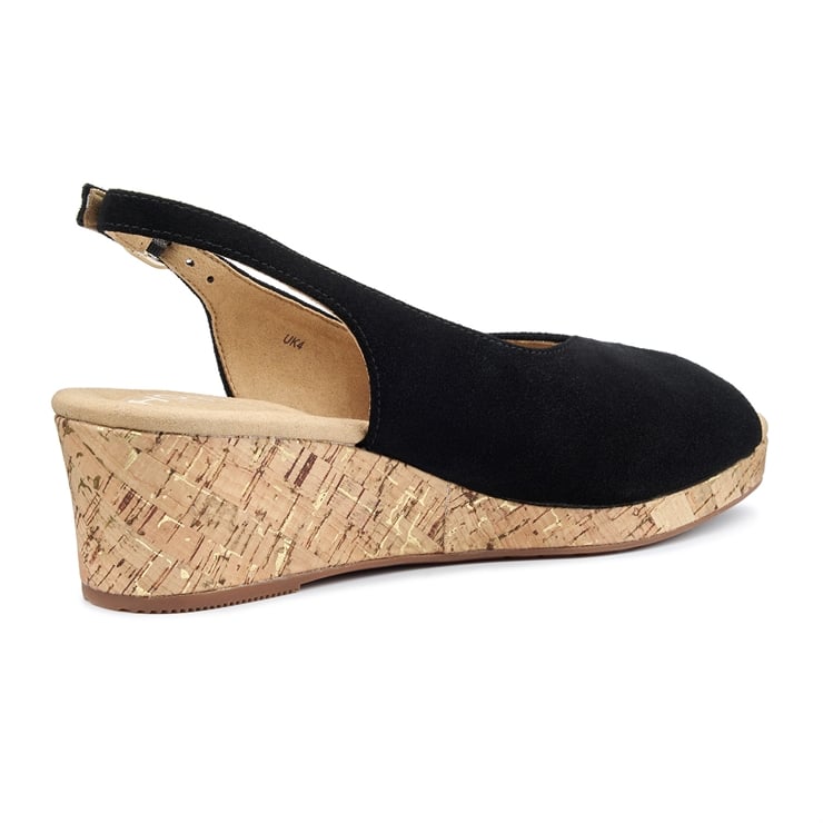 Hotter Atlantic Sandals Black