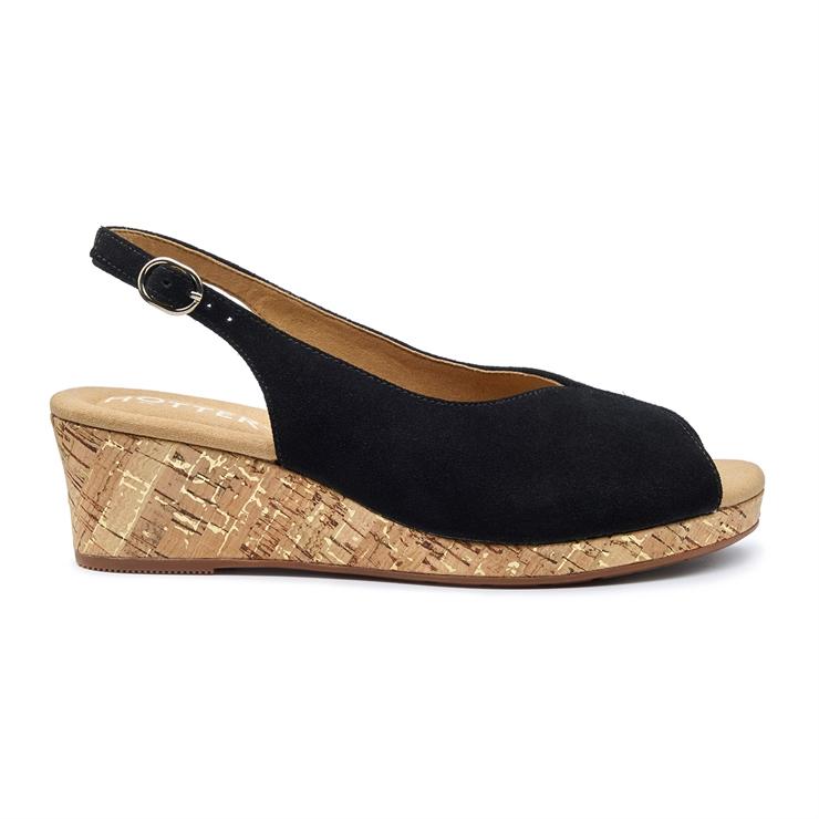 hotter Atlantic Sandals Black