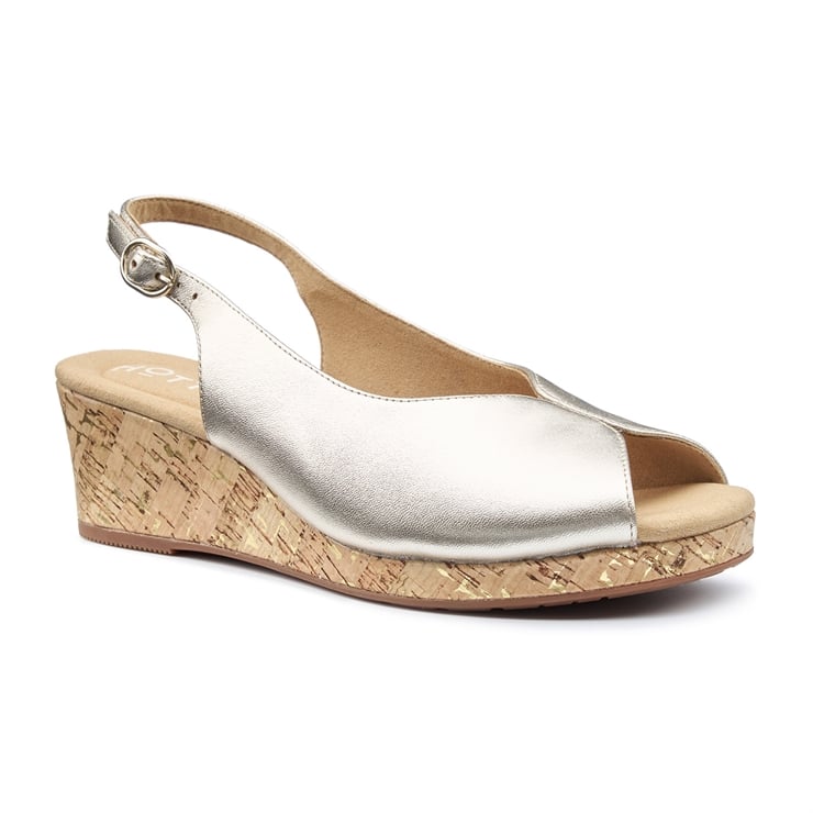 Hotter Atlantic Sandals Soft Gold