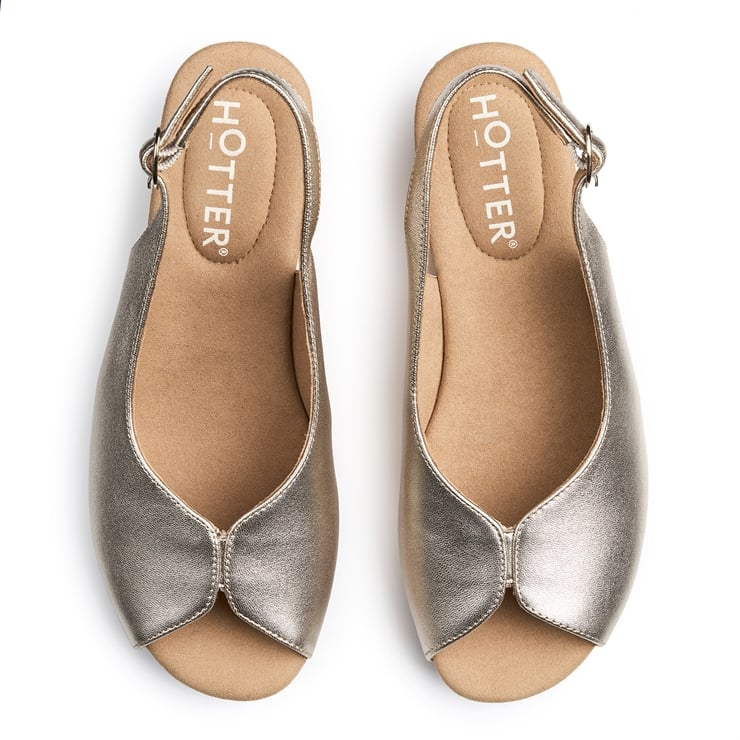 Hotter Atlantic Sandals Soft Gold