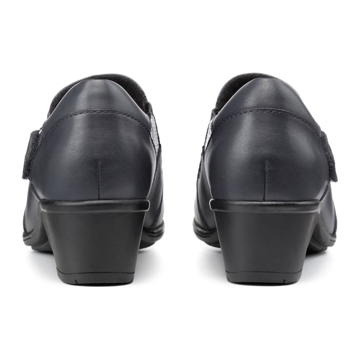 Hotter Barnet Shoes Navy Snake