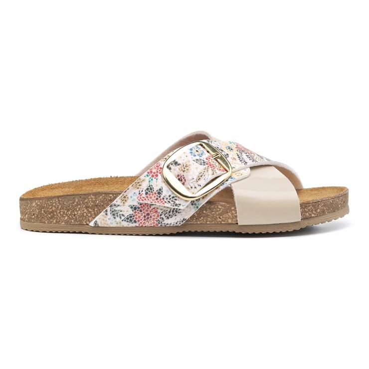 hotter Camila Sandals Beige Floral