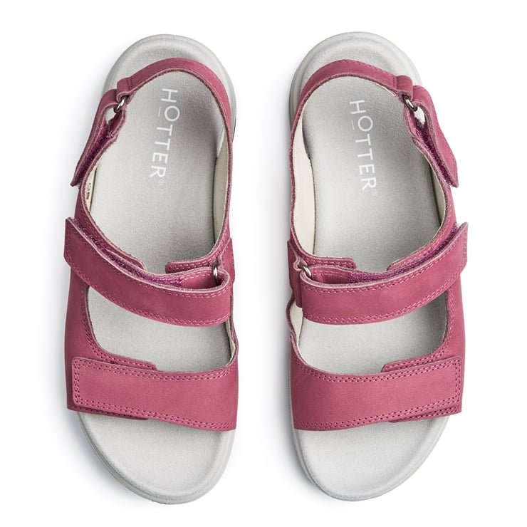 Hotter Canter Sandals Dark Rose