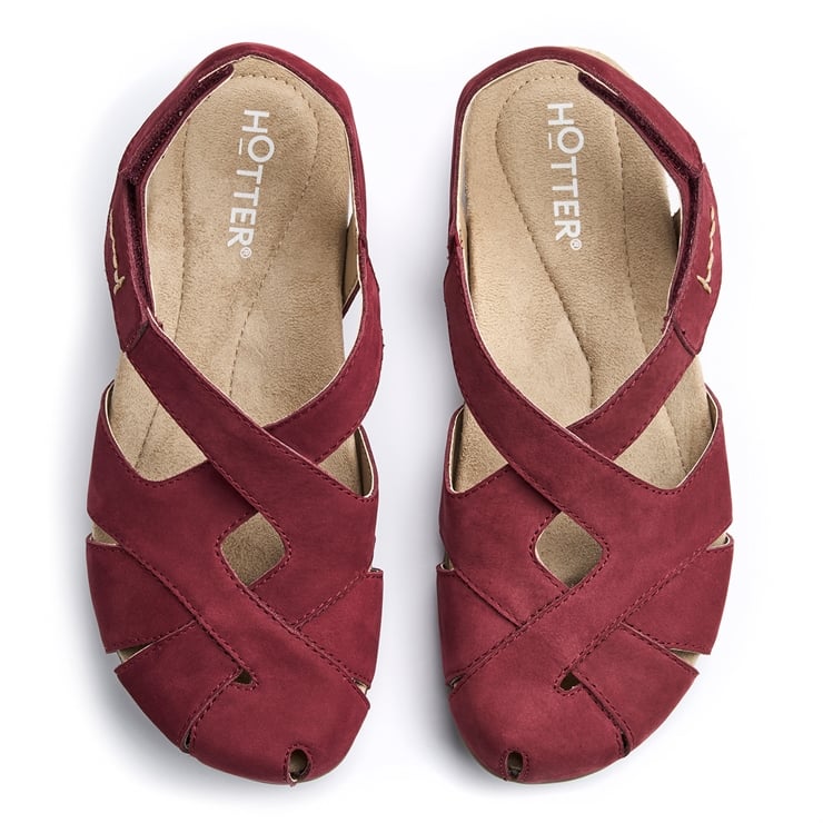 Hotter Catskill II Sandals Maroon