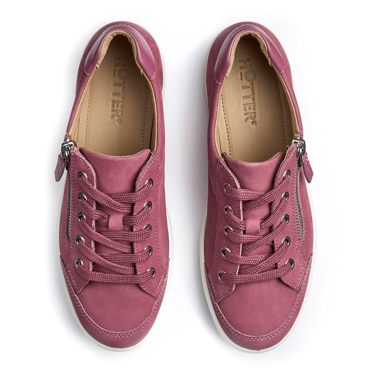 Hotter Chase II Trainers Dark Rose