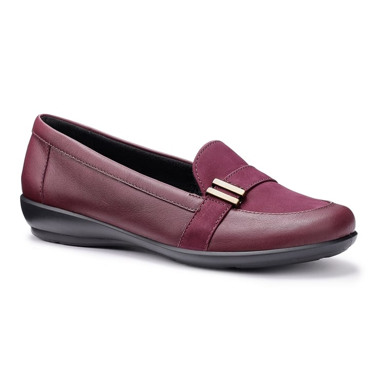 Hotter Clay Shoes Dark Cherry