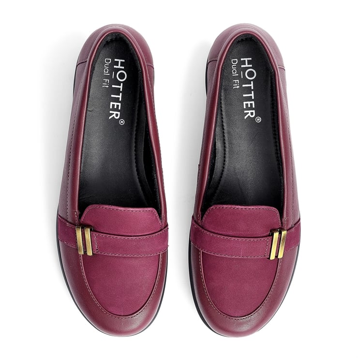 Hotter Clay Shoes Dark Cherry