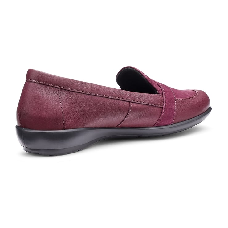 Hotter Clay Shoes Dark Cherry