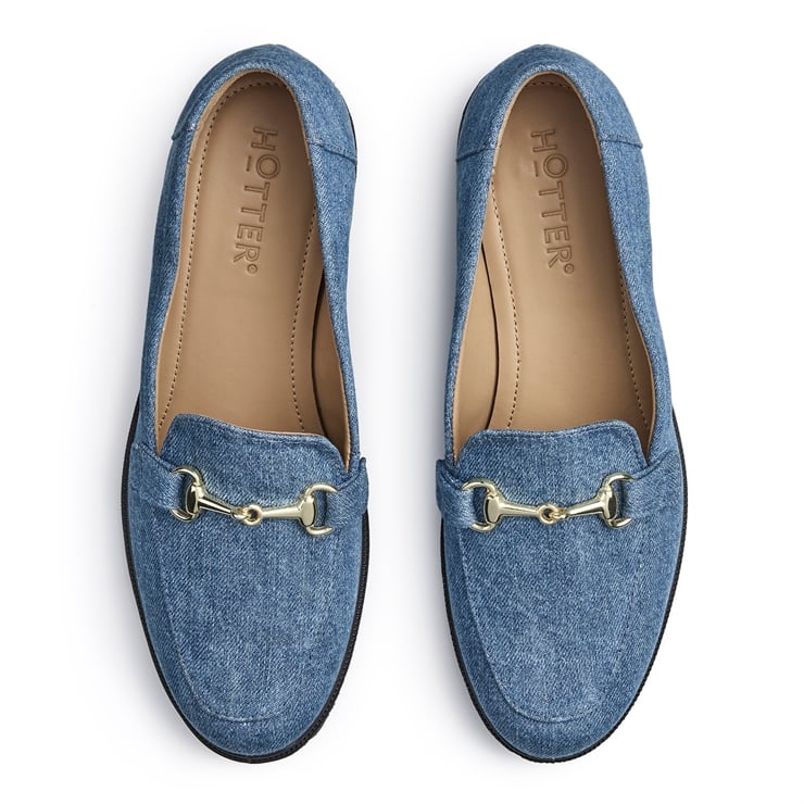 Hotter Clovelly Shoes Denim
