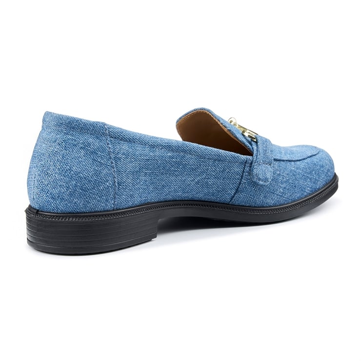 Hotter Clovelly Shoes Denim