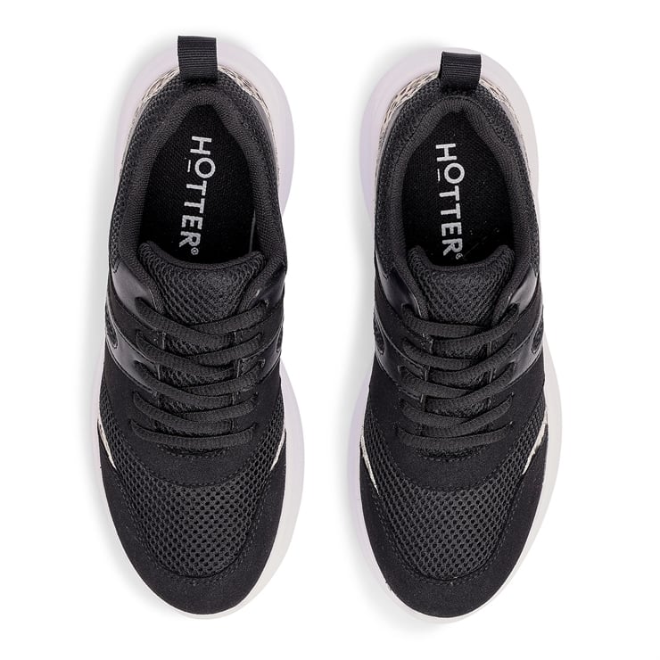 Hotter Dare Trainers Black / Leopard