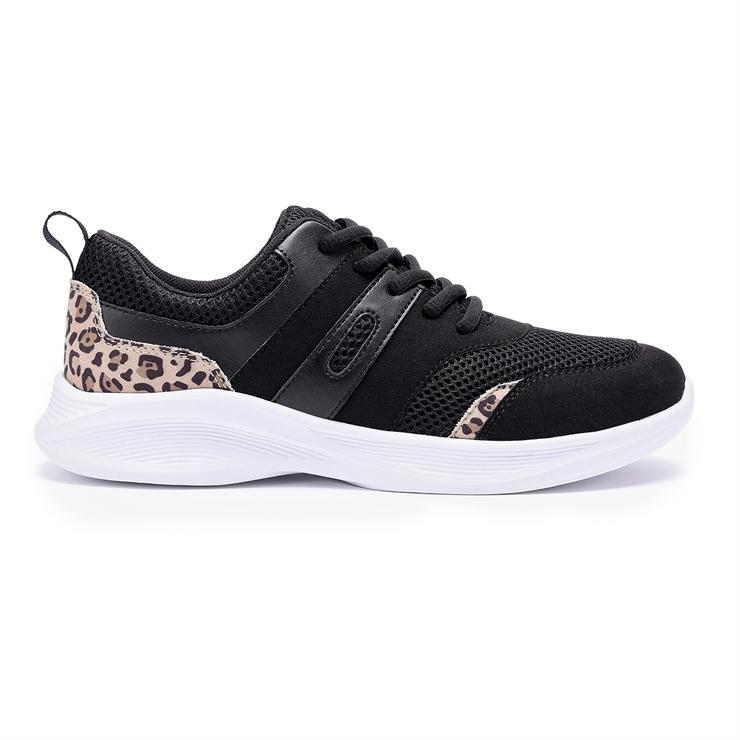 hotter Dare Trainers Black / Leopard