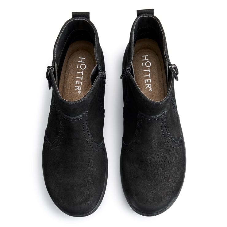 Hotter Derby Boots Black