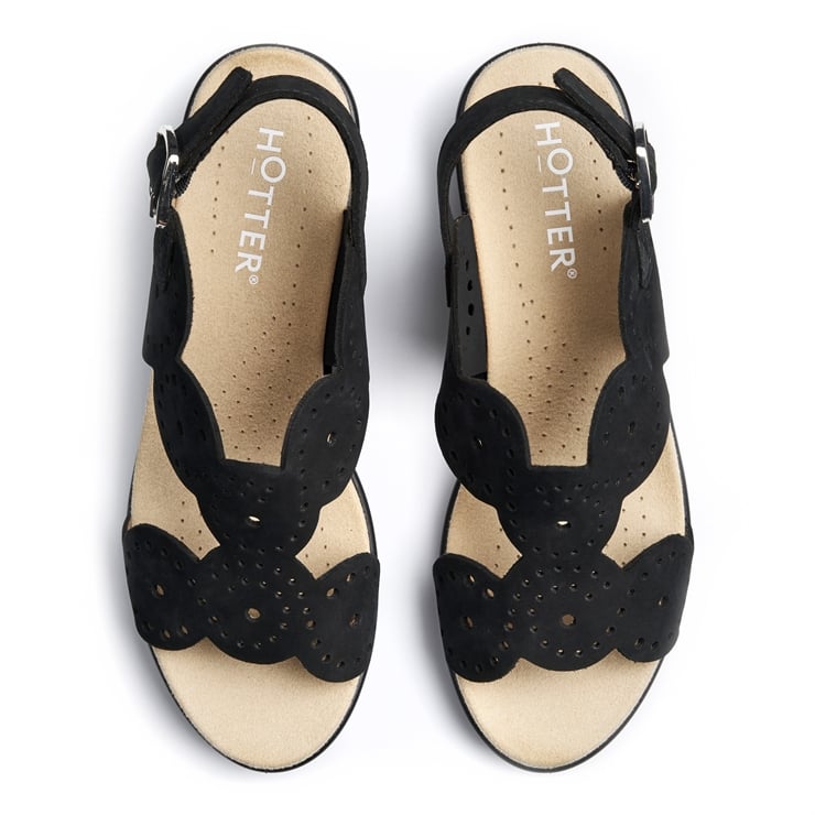 Hotter Diana Sandals Black