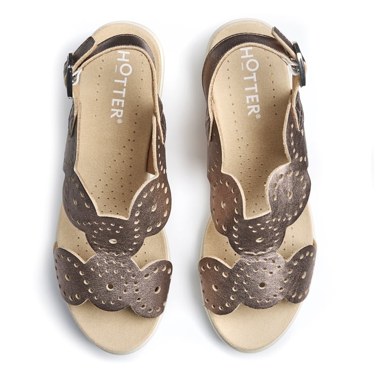 Hotter Diana Sandals Rose Gold