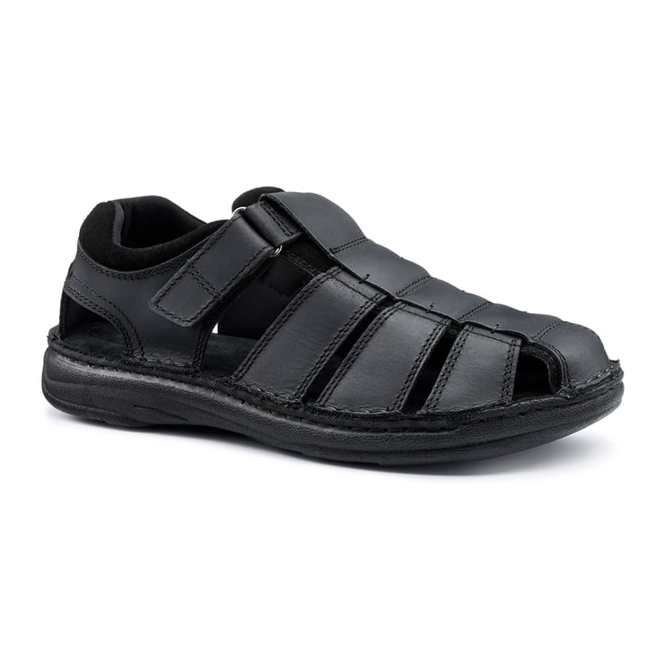 Hotter Dock II Sandals Black