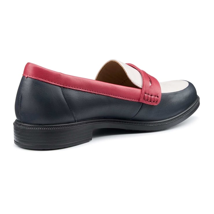 Hotter Dorset Shoes Navy / Salsa