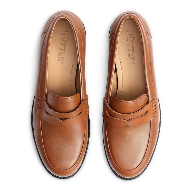 Hotter Dorset Shoes Rich Tan