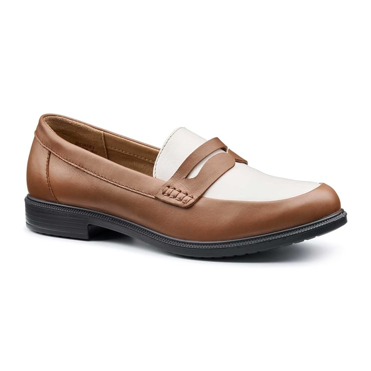 Hotter Dorset Shoes Rich Tan / White Sand