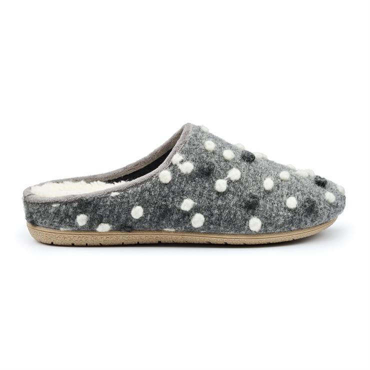 hotter Dotty Slippers Grey