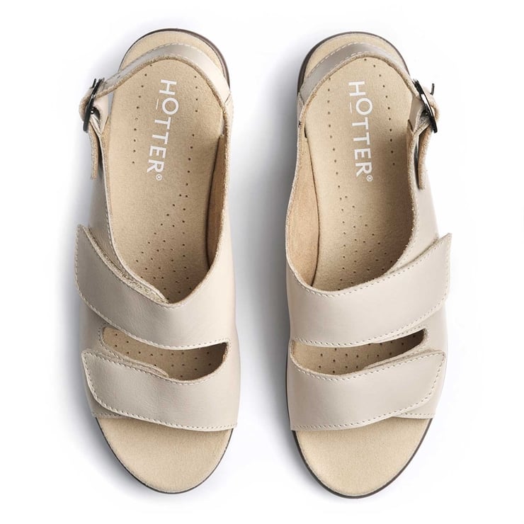 Hotter Easy II Sandals Cement