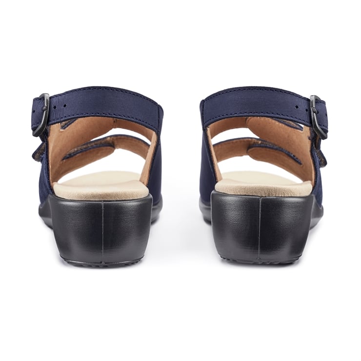 Hotter Easy II Sandals Denim Navy Lizard